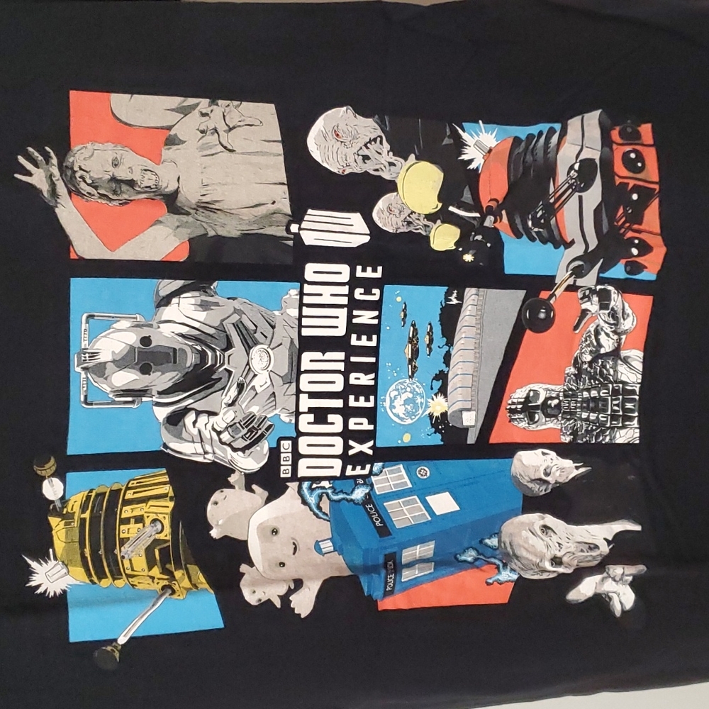 NEW Doctor Who Experience RARE Cardiff, Wales BBC T-shirt Small